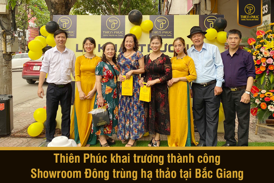 Lễ khai trương showroom đông trùng hạ thảo Thiên Phúc tại Bắc Giang thành công tốt đẹp