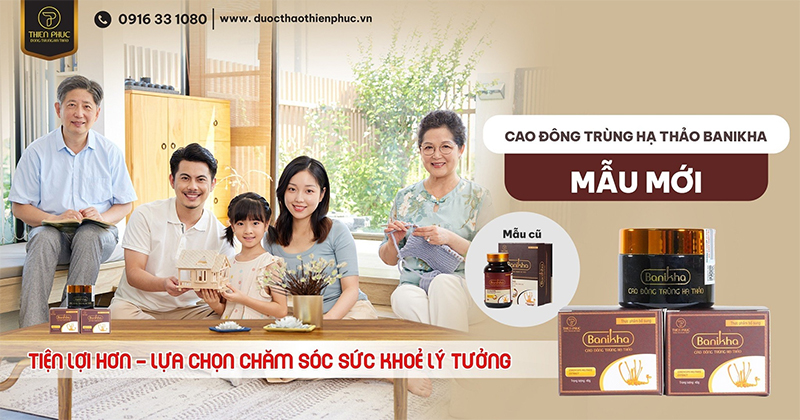 Cao Đông trùng hạ thảo Banikha mẫu mới