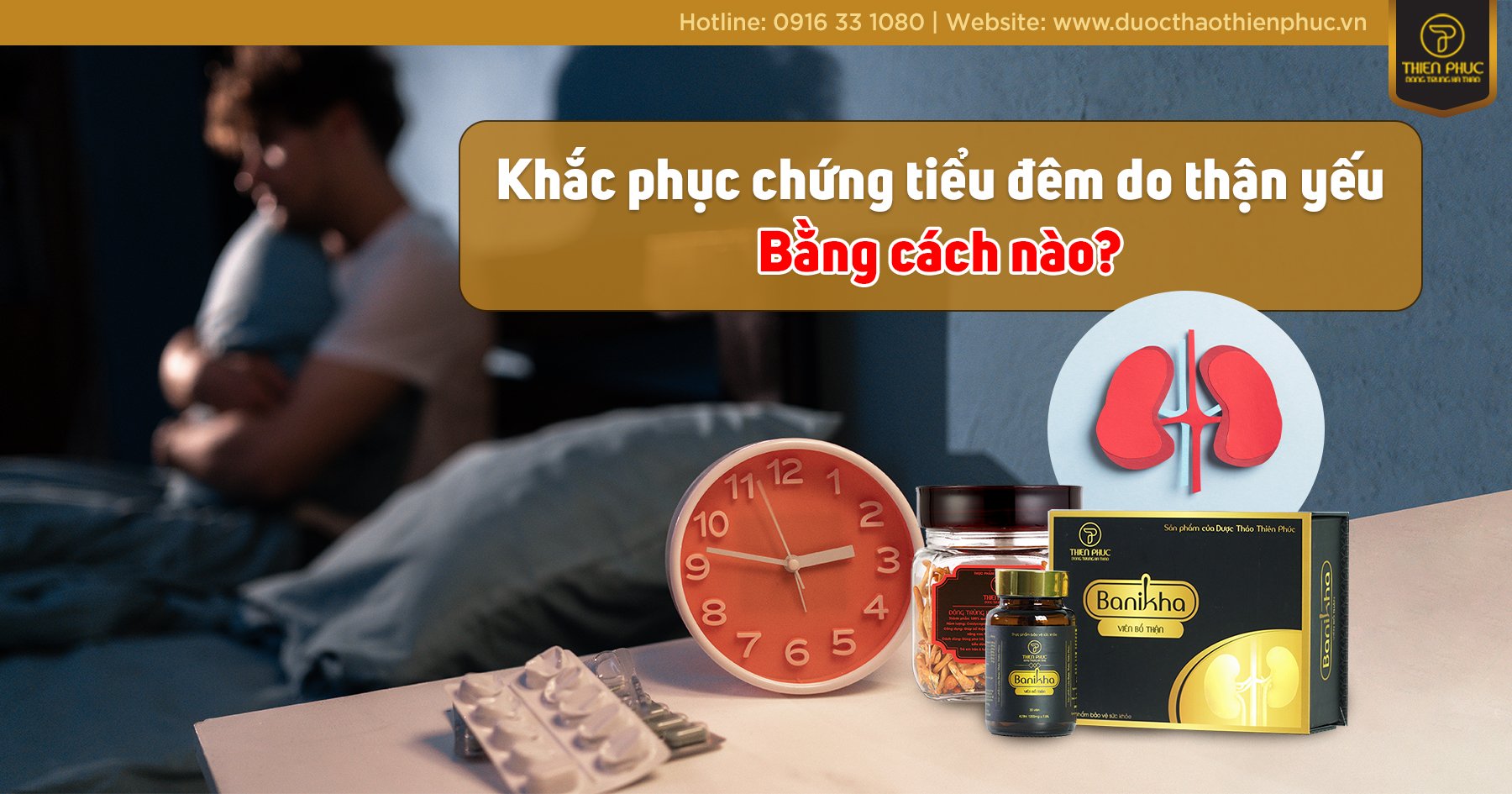 Khắc phục chứng tiểu đêm do thận yếu bằng cách nào? 