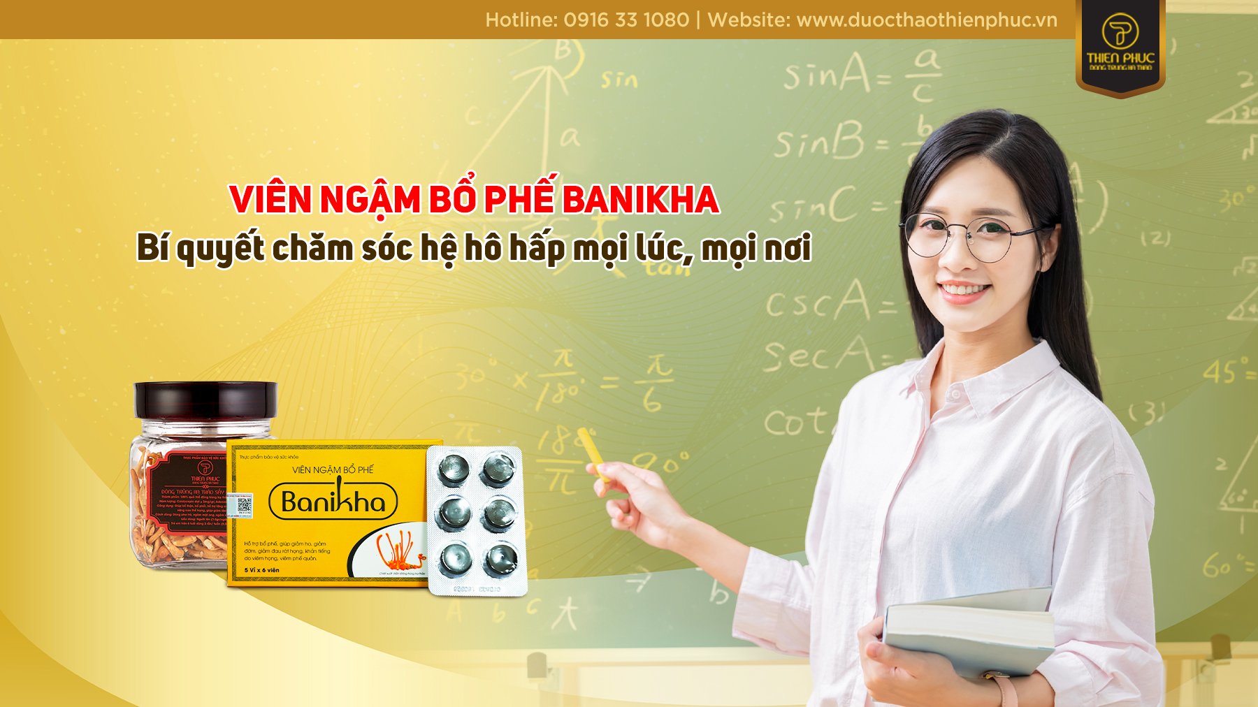 Viên ngậm bổ phế Banikha - Bí quyết chăm sóc hệ hô hấp mọi lúc, mọi nơi